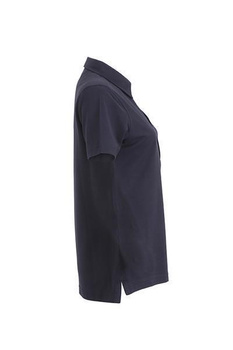 Damen Poloshirt Plain ~ navy/rot L