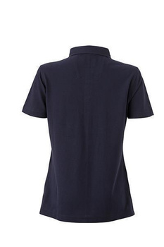 Damen Poloshirt Plain ~ navy/rot XL