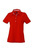 Damen Poloshirt Plain ~ rot/weiß XL