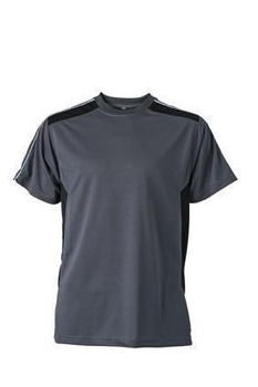 Funktions T-Shirt von James&Nicholson ~ carbon/schwarz L