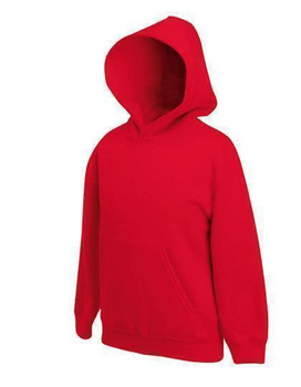 Kinder Sweatshirt mit Kapuze ~ Rot 116