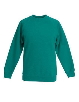 Kinder Raglan Sweatshirt ~ Emerald 104