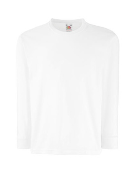 Kinder Langarm T-Shirt ~ Weiß 164