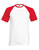 Baseball T-Shirt~ Weiß/Rot XXL