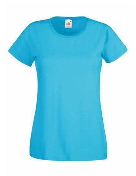 Damen T-Shirt  ~ Azurblau XL