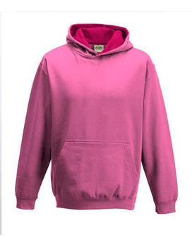 Kinder Kapuzen Sweatshirt ~ hellrosa/pink 3/4 (XS)