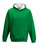 Kinder Kapuzen Sweatshirt ~ Kelly Green/Arctic White 12/13 (XL)
