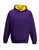 Kinder Kapuzen Sweatshirt ~ Purple/Sun Yellow 5/6 (S)