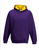 Kinder Kapuzen Sweatshirt ~ Purple/Sun Yellow 7/8 (M)