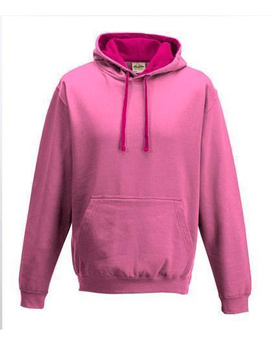 Kapuzensweatshirt ~ Candyfloss Pink/Hot Pink XXL