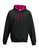 Kapuzensweatshirt ~ Jet Black/Hot Pink XL