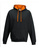 Kapuzensweatshirt ~ jet schwarz/orange crush L