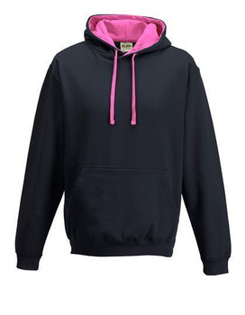 Kapuzensweatshirt ~ oxford navy/candyfloss pink XL