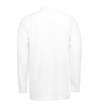 PRO Wear Langarm Poloshirt | Tasche wei XL