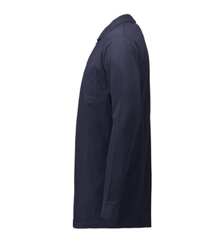 PRO Wear Langarm Poloshirt | Tasche Navy S