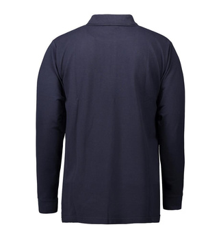PRO Wear Langarm Poloshirt | Tasche Navy L