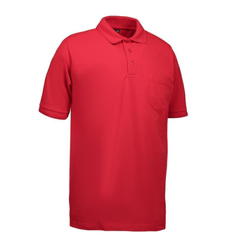 Klassisches Poloshirt | Tasche Rot L