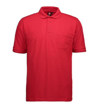 Klassisches Poloshirt | Tasche Rot L