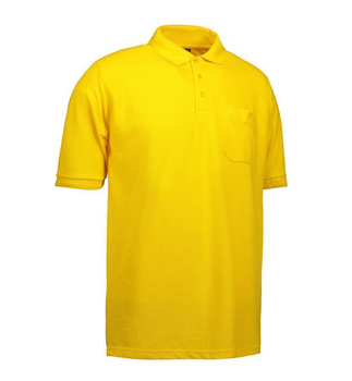Klassisches Poloshirt | Tasche Gelb M