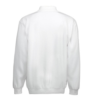 Klassisches Polo-Sweatshirt wei L