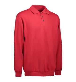 Klassisches Polo-Sweatshirt Rot L