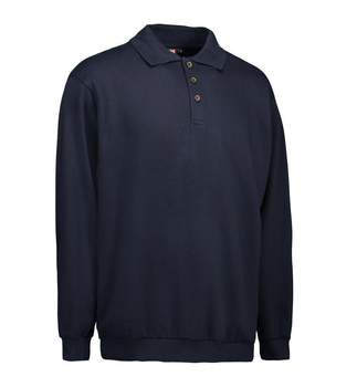 Klassisches Polo-Sweatshirt Navy 2XL