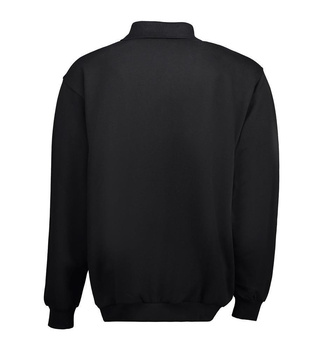 Klassisches Polo-Sweatshirt Schwarz L