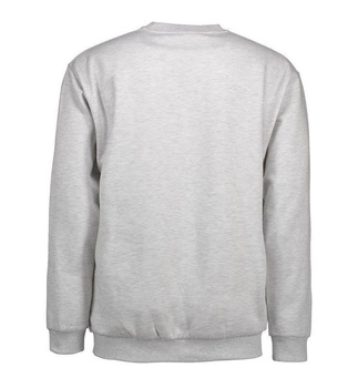 Klassisches Sweatshirt Hellgrau meliert XL