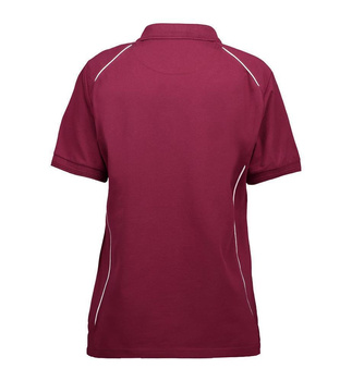 ID PRO Wear Damen Poloshirt | Paspel Bordeaux 3XL