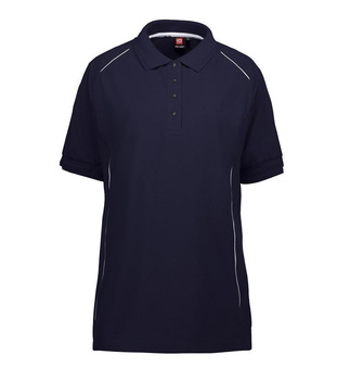 ID PRO Wear Damen Poloshirt | Paspel Navy 4XL