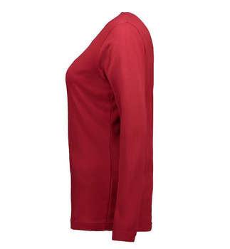 ID Interlock Damen Langarm T-Shirt Rot L