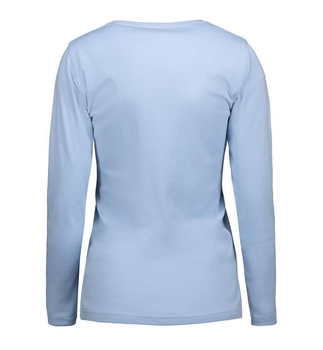 ID Interlock Damen Langarm T-Shirt Hellblau 4XL