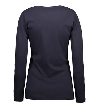 ID Interlock Damen Langarm T-Shirt Navy XL