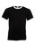 Ringer T-Shirt Kontrast ~ Schwarz/Weiß XL