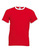 Ringer T-Shirt Kontrast ~ Rot/Weiß XL