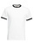 Ringer T-Shirt Kontrast ~ Weiß/Schwarz M