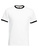 Ringer T-Shirt Kontrast ~ Weiß/Schwarz XL