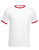 Ringer T-Shirt Kontrast ~ Wei/Rot S