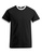 T-Shirt Contrast  ~ Schwarz/Weiß XL