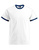 T-Shirt Contrast  ~ Weiß/Navy XL