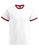 T-Shirt Contrast  ~ Weiß/Rot S