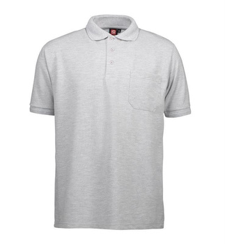PRO Wear Poloshirt mit Brusttasche Grau meliert 3XL