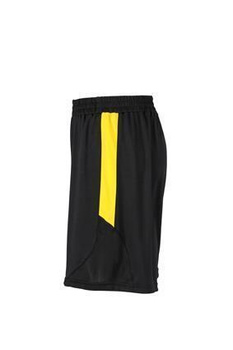 Competition Sporthose Kurz ~ schwarz,gelb XL