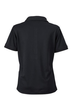 Damen Funktions Poloshirt ~ schwarz XL