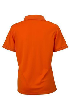 Damen Funktions Poloshirt ~ dark-orange L