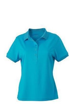 Damen Funktions Poloshirt ~ turquoise XXL