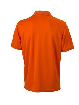 Herren Funktions Poloshirt~ dark-orange S