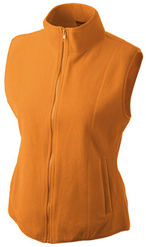 Damen Fleece Weste ~ orange XL