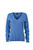 Damen Sweatshirt mit V-Ausschnitt ~ hellblau XXL