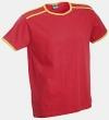 Soccer T-Shirt Kontrast weiß/rot XXL